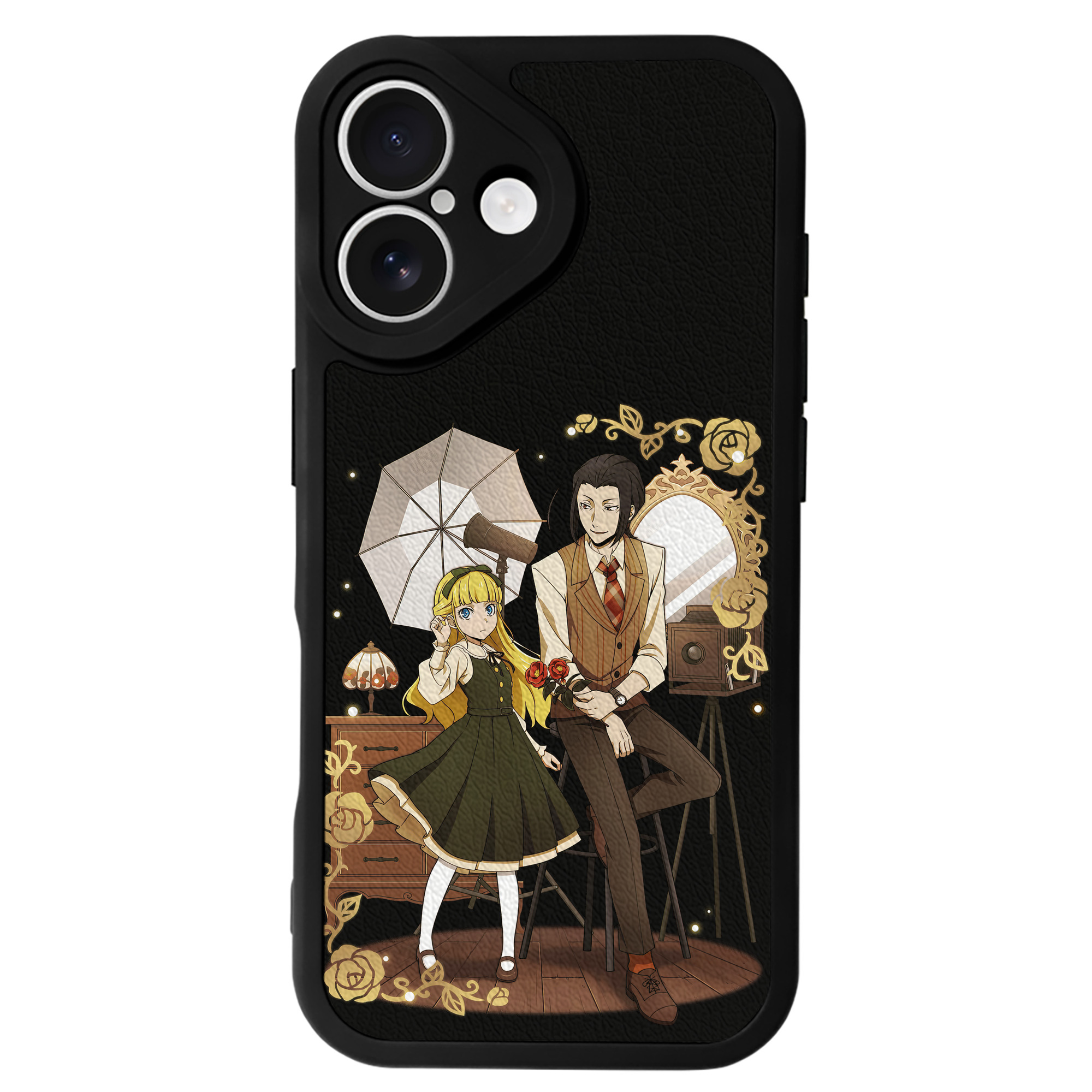 （画像用） 文豪ストレイドッグス Bungo Stray Dogs 【iPhone 16シリーズ対応】シリコンスマホケース（レザー調） 材質：シリコン